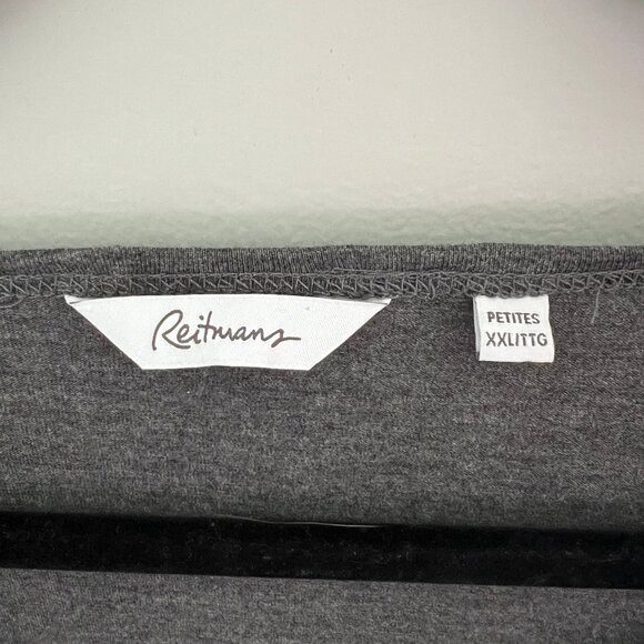 Reitmans Jeweled Heart Tee, Size XXL Petite - Picture 4 of 5